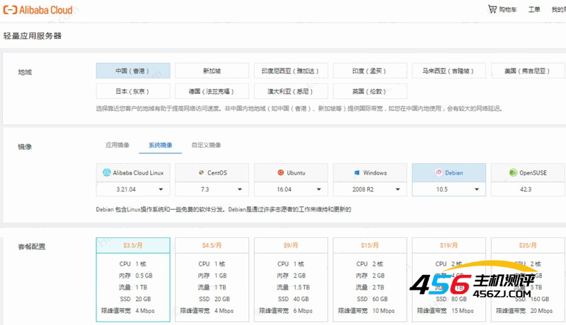 评测 AlibabaCloud 阿里云国际版 香港轻量云服务器的性能和网络怎么样