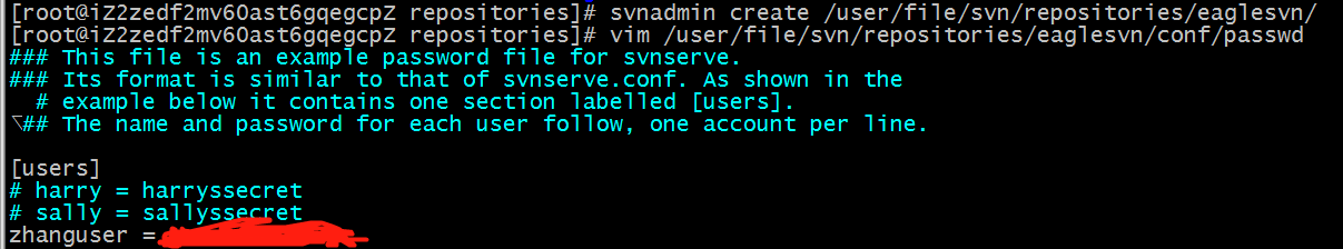 在阿里云服务器上搭建svn和打开svn的端口