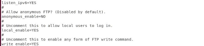 FTP服务器的配置